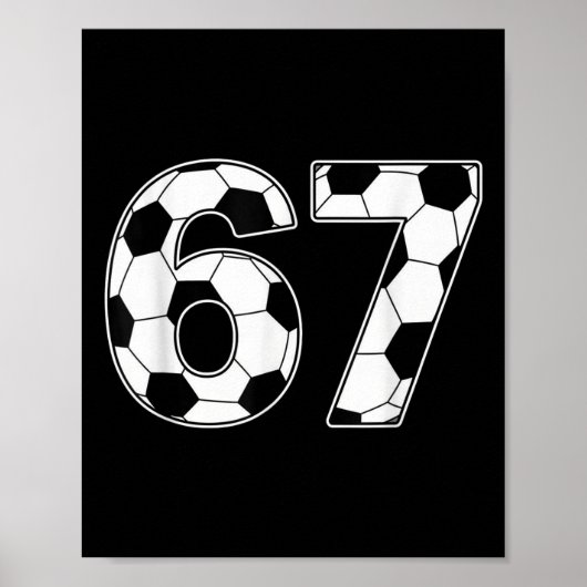 67 Dagen School Docenten Studenten Voetbal Poster (Voorkant)