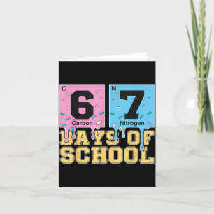 67 dagen school grappig 6 7 leraar wetenschap peri kaart