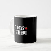 67 Dagen School Grappig Zes Zeven Meme Koffiemok (Voorkant links)