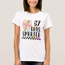 67 Dagen School Grappige 67 Dagen Slimmer Student T-shirt
