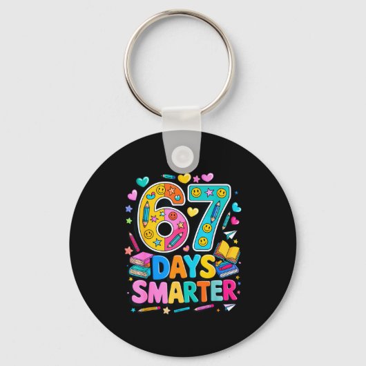 67 dagen school grappige meme leraar student  sleutelhanger (Voorkant)