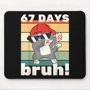 67 dagen school joh grappige meme kids jongen meis muismat