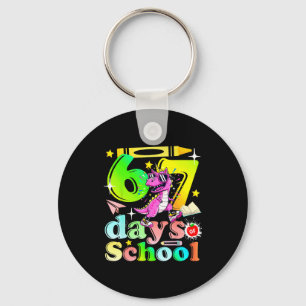 67 dagen school leuk 6-7 kinderen meisjes eenhoorn sleutelhanger