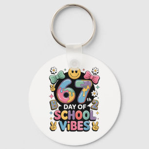67 Dagen School Meme100ste Dag Van School Vibes Pi Sleutelhanger