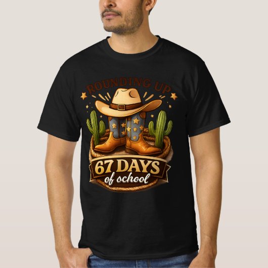 67 dagen school t-shirt (Voorkant)