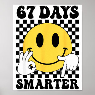 67 Dagen Slimmer Grappige Zes Zeven 6 7 Gen Alpha Poster