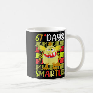 67 Dagen Slimmer Klein Monster 67e Dag Schoolmeisj Koffiemok