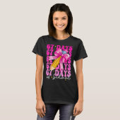 67 Dagen Van School Meisjes Coquette Strik Potlood T-shirt (Voorkant volledig)