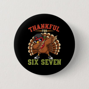 67 Danksgiving Meme Grappige Dankbare Kalkoen Dabb Ronde Button 5,7 Cm