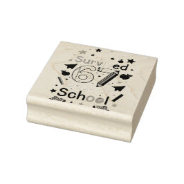 67 DAY OF SCHOOL RUBBERSTEMPEL