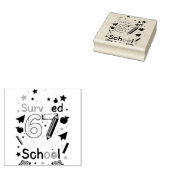 67 DAY OF SCHOOL RUBBERSTEMPEL (Gestempeld)