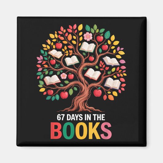 67 Days In The Books Reading Teacher 67th Day Of S Magneet (Voorkant)