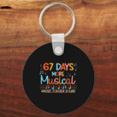 67 Days More Musical Six Seven Meme Music Teacher  Sleutelhanger (Voorkant)