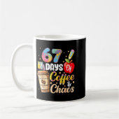 67 Days Of Coffee & Chaos Funny Teacher Six Se Koffiemok (Links)