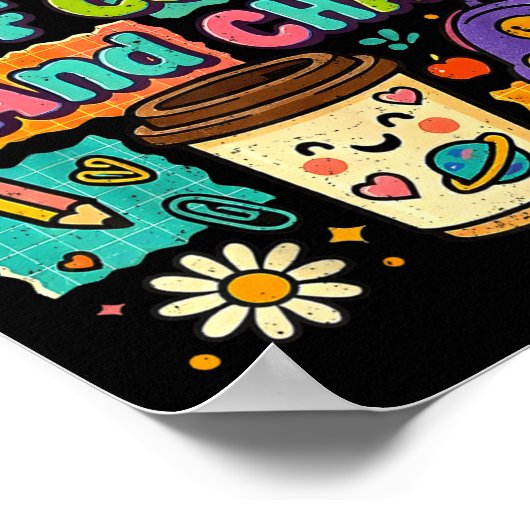 67 Days Of Coffee And Chaos Funny Quote  Poster (Hoek)