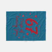 67 Days Of Loving You Funny Couple Valentine  Fleece Deken (Voorkant (Horizontaal))
