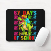 67 Days Of School 67th Day Dinosaur For Boys Mens Muismat (Met muis)