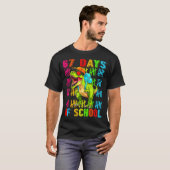 67 Days Of School 67th Day Dinosaur For Boys Mens  T-shirt (Voorkant volledig)