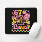 67 Days Of School Coffee Lover 67th Day Of School Muismat (Met muis)
