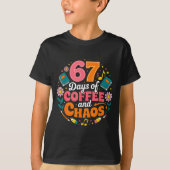 67 Days Of School Coffee Lover 67th Day Of School  T-shirt (Voorkant)
