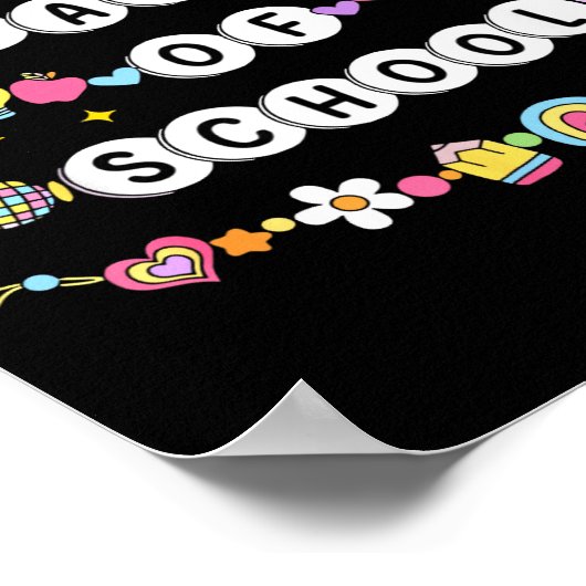 67 Days Of School Funny 67 Teachers Girls Bracelet Poster (Hoek)