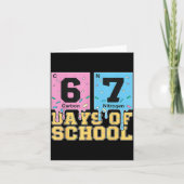 67 Days Of School Funny 6 7 Teacher Science Period Kaart (Voorkant)