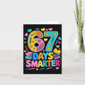 67 Days Of School Funny Meme Teacher Student  Kaart (Voorkant)