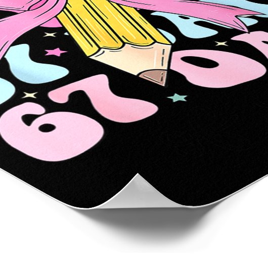 67 Days Of School Girls Coquette Bow 67th Day Of S Poster (Hoek)