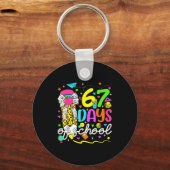67 Days Of School Girls Coquette Bow Pencil 67 Day Sleutelhanger (Voorkant)