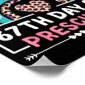67 Days Of School Happy 67th Day Of Preschool Teac Poster (Hoek)