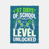 67 Days Of School Level Unlocked 67 Meme Gamer  Fleece Deken (Voorkant)