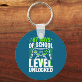 67 Days Of School Level Unlocked 67 Meme Gamer Sleutelhanger (Voorkant)