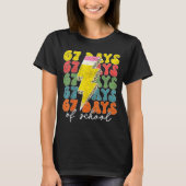 67 Days Of School Lightning Bolt Pencil Teachers S T-shirt (Voorkant)