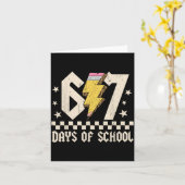 67 Days Of School Meme Slang Abcd Rock Boys Girls  Kaart (Gele Bloem)