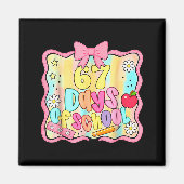 67 Days Of School Preppy 67th Day Of School Teache Magneet (Voorkant)