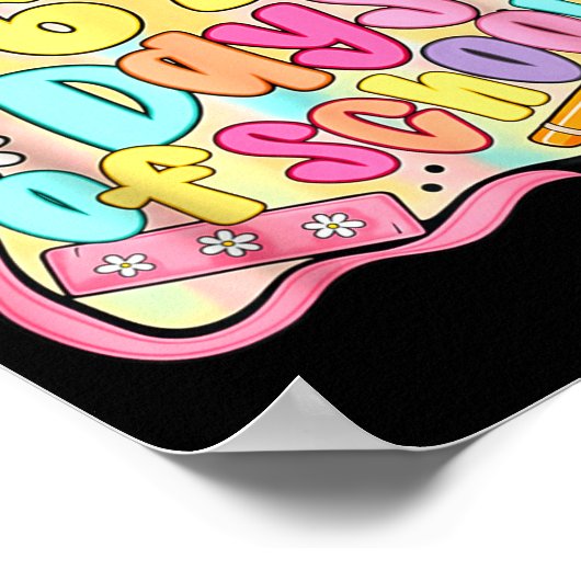 67 Days Of School Preppy 67th Day Of School Teache Poster (Hoek)