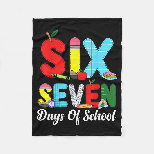 67 Days Of School Shirt Teacher Kids Funny 67 Meme Fleece Deken (Voorkant)