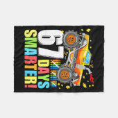 67 Days Of School Smarter Funny Six Seven Monster  Fleece Deken (Voorkant (Horizontaal))