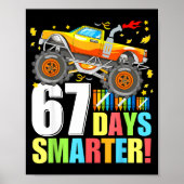 67 Days Of School Smarter Funny Six Seven Monster Poster (Voorkant)