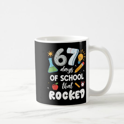 67 Days Of School That Rocked  Koffiemok (Rechts)