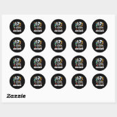 67 Days Of School That Rocked Ronde Sticker (Vel)