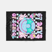 67 Days Of School Vibes Meme 100th Day Of School S Fleece Deken (Voorkant (Horizontaal))