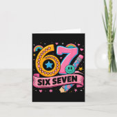 67 Days School 67 Six Seven Funny 67 Teachers Stud Kaart (Voorkant)