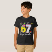 67 Days Smarter 67th Day Of School For Teachers An T-shirt (Voorkant volledig)