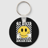 67 Days Smarter Funny Six Seven 6 7 Gen Alpha Slan Sleutelhanger (Voorkant)