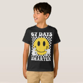 67 Days Smarter Funny Six Seven 6 7 Gen Alpha Slan T-shirt (Voorkant volledig)