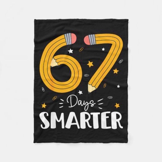 67 Days Smarter Gen Alpha Slang 67 Meme Teachers S Fleece Deken (Voorkant)