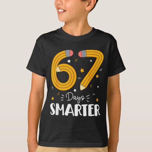 67 Days Smarter Gen Alpha Slang 67 Meme Teachers S T-shirt (Voorkant)