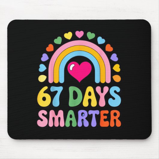 67 Days Smarter Happy Teacher Back To School Celeb Muismat (Voorkant)