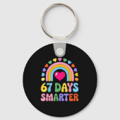 67 Days Smarter Happy Teacher Back To School Celeb Sleutelhanger (Voorkant)